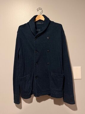Polo Indigo Dyed Knit Blazer